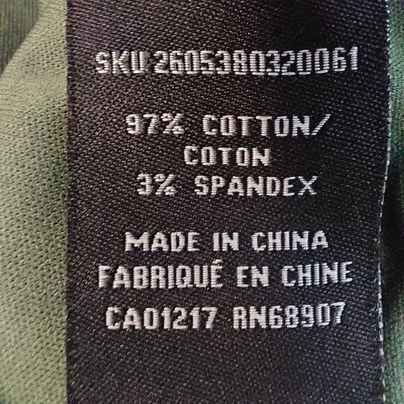 Womans Le Chateau Military Green Collared, Sleeveless Dress - Picture 12 of 12